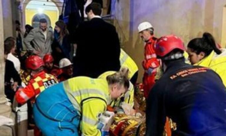 Crollo al Giaccherino: i soccorsi